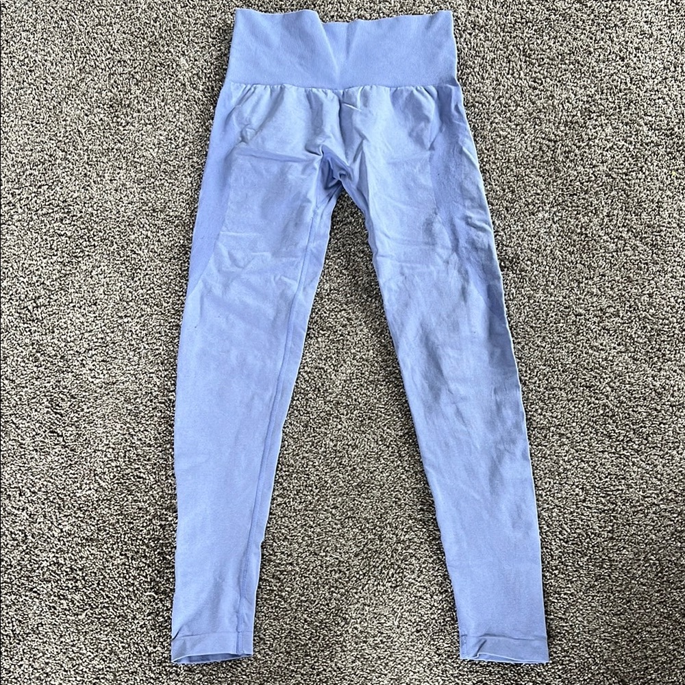 Light Blue High-Waisted Leggings